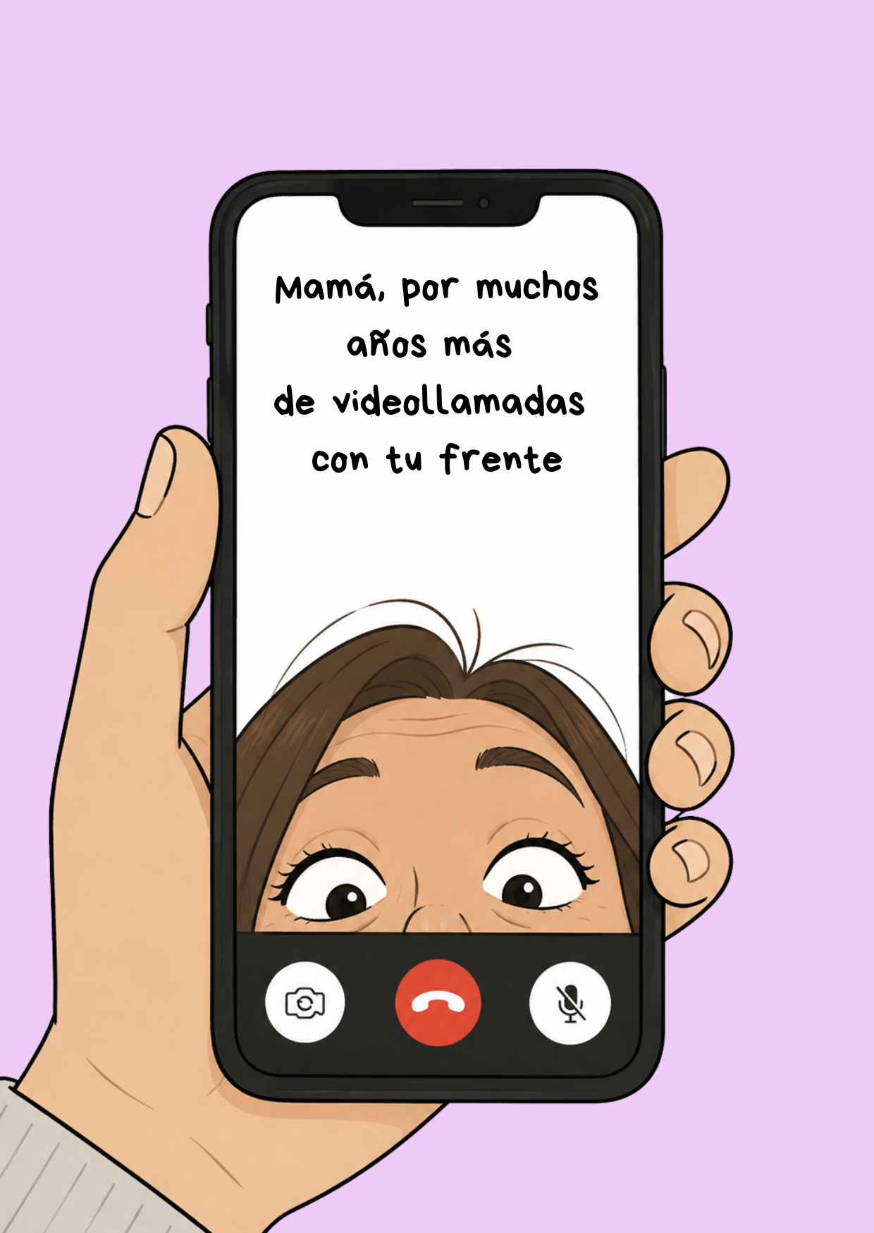 Por muchos años más de videollamadas con tu frente